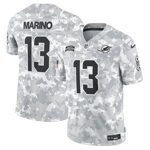 Dan Marino Camo Miami Dolphins 2024 Salute to Service Retired Player Jersey